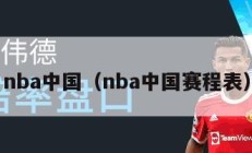 nba中国（nba中国赛程表）