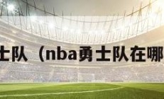 nba勇士队（nba勇士队在哪个城市）