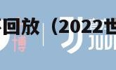 2022世界杯回放（2022世界杯回放视频完整版）