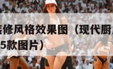 现代厨房装修风格效果图（现代厨房装修风格效果图2015款图片）